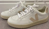 VEJA Women's White Leather Neutral Suede Branded Sneakers Trainers EU38 UK5 NEW!