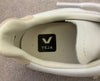 VEJA Women's White Leather Neutral Suede Branded Sneakers Trainers EU38 UK5 NEW!