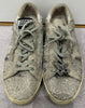 GOLDEN GOOSE DELUXE BRAND Superstar Silver Grey Glitter and Suede Sneakers UK6