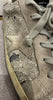 GOLDEN GOOSE DELUXE BRAND Superstar Silver Grey Glitter and Suede Sneakers UK6