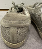 GOLDEN GOOSE DELUXE BRAND Superstar Silver Grey Glitter and Suede Sneakers UK6