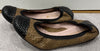 PRETTY BALLERINAS Brown Woven Leather Flats Ballerina Pumps Shoes EU39 UK6