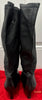 BALLY Black Leather Pull On Tall Wedge Heel Boots EU39 UK6 - With Dust Bag