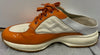 HOGAN INTERACTIVE Cream Fabric and Orange Patent Mules Trainers EU39 UK6