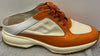 HOGAN INTERACTIVE Cream Fabric and Orange Patent Mules Trainers EU39 UK6