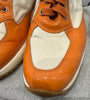 HOGAN INTERACTIVE Cream Fabric and Orange Patent Mules Trainers EU39 UK6