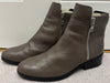 3.1 PHILLIP LIM Taupe Brown Pebbled Leather Cream Fleece Lined Ankle Boots EU39