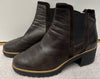 HOGAN Brown Leather Pull On Chunky Rubber Sole Chelsea Ankle Boots EU39.5 UK6.5