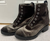 3.1 PHILLIP LIM Brown Velvet Chunky Zip Fastened Ankle Boots EU39 UK6