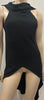 RICK OWENS Black Silk Blend High Neckline Open Back Sleeveless Blouse Top UK10