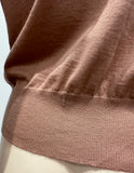 MARNI Dusky Pink 100% Cashmere Round Neck Knitwear Cardigan Top 40 UK8