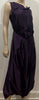 PEACHOO KREJBERG Purple Silk & Cotton Ruffle Pleated Sleeveless Midi Dress UK10