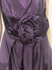 PEACHOO KREJBERG Purple Silk & Cotton Ruffle Pleated Sleeveless Midi Dress UK10