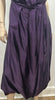 PEACHOO KREJBERG Purple Silk & Cotton Ruffle Pleated Sleeveless Midi Dress UK10