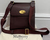 MULBERRY Oxblood ANTONY Small Classic Grain Leather Crossbody Satchel Bag - NEW!