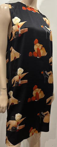 BYBLOS Cream Scoop Neck Sleeveless Long Length Tunic Top / Mini Dress I48 UK16