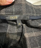 MAJE Women's Brown Wool Stretch Checked Cropped Capri Trousers Pants FR40 UK12