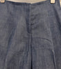 ACNE STUDIOS Blue MUROL Cotton Denim Wide Fit Cropped Capri Flare Jeans 36 UK8