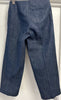 ACNE STUDIOS Blue MUROL Cotton Denim Wide Fit Cropped Capri Flare Jeans 36 UK8