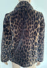 ZADIG & VOLTAIRE Brown Leopard Print Faux Fur Long Sleeve Lined Blazer Jacket Coat S