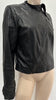 ANNE VALERIE HASH Black Leather Asymmetrical Zipper Fastened Lined Jacket UK10