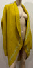 SUZUSAN Made In Japan Yellow Wool Open Front Long Sleeve Knitwear Cardigan Top M