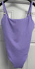 MELISSA ODABASH Lilac Purple & Gold Detail One Piece Swimsuit UK10