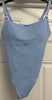 MELISSA ODABASH Pale Powder Blue & Gold Detail One Piece Swimsuit UK10
