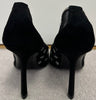 ALEXANDER WANG Black Mesh All Over Motif Embellished Pumps Court Shoes 38 UK5