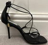 REISS Black Leather Strappy High Heel Tie Ankle Sandals Shoes UK6 EU39 NEW!