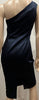COAST Midnight Navy Blue Sheen One Shoulder Fitted Lined Evening Dress UK8