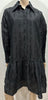 & OTHER STORIES Black Linen Cotton Blend Collared Long Sleeve Dress EU36 UK8