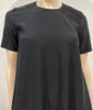 COS Women's Black Cotton Blend Round Neck Short Sleeve Dress EU34 UK8