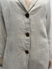 MANGO Beige 100% Linen Single Breasted Long Sleeve Lightweight Jacket Coat EU S