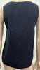 WHITE COMPANY LONDON Midnight Blue Black 100% Silk Sleeveless Camisole Top 8