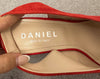 DANIEL Red Suede Pointed Toes Slingback High Heel Sandals Shoes EU38 UK5 NEW!