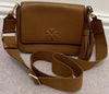 TORY BURCH Tan Leather Gold Hardware Crossbody Shoulder Bag - NEW!