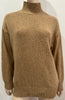 ZARA Women's Rust Brown Wool Blend High Neck Long Sleeve Jumper Sweater Top S