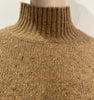 ZARA Women's Rust Brown Wool Blend High Neck Long Sleeve Jumper Sweater Top S