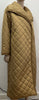 ASOS Camel Brown Large Collar Diamond Quilted Long Length Jacket Coat UK 6 EU34