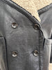 WE THE FREE Women's Black Vegan Leather Double Breasted Lined Aviator Jacket XS