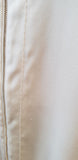 TORY BURCH Cream Silk Short Sleeve Zip Fastened Short Sleeve Blouse Top 6 UK10