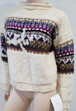 ISABEL MARANT ETOILE Cream Wool Alpaca Jacquard Knit Jumper Sweater UK6 BNWT