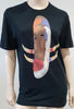 DSQUARED2 Menswear Black Cotton Linen Tribal Print Short Sleeve T-Shirt Tee Top