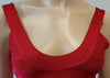 HERVE LEGER Lipstick Red SADIE Fitted Stretch Sleeveless Bandage Bodycon Dress S