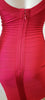 HERVE LEGER Lipstick Red SADIE Fitted Stretch Sleeveless Bandage Bodycon Dress S