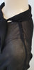 MIU MIU Black Tie Neckline Short Sleeve Elastic Waist Sheer Evening Dress IT44