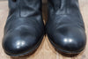 MARC JACOBS Black Leather Gold Tone & Elastic Fastened Knee High Boots 38.5 UK5.