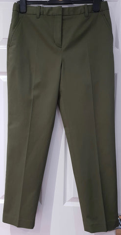 PAULE KA Beige Pure Wool Blend Capri Crop Lined Winter Trousers Pants 38 UK10