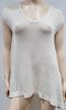 BRUNELLO CUCINELLI Cream Linen & Silk Sequin Embellished Jumper Sweater Top M